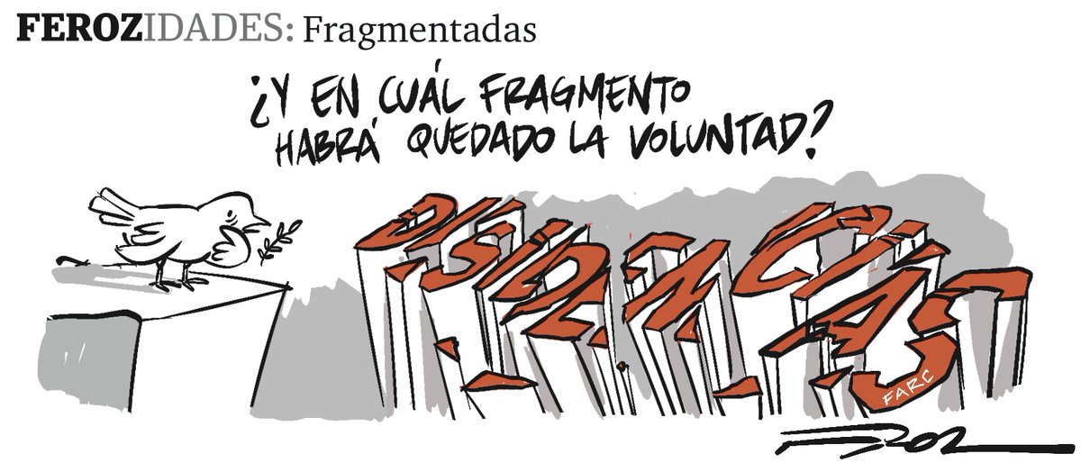 #Ferozidades 'Fragmentadas' Una caricatura de <a href="/ferozfer/">Feroz</a> para este  #Miércoles