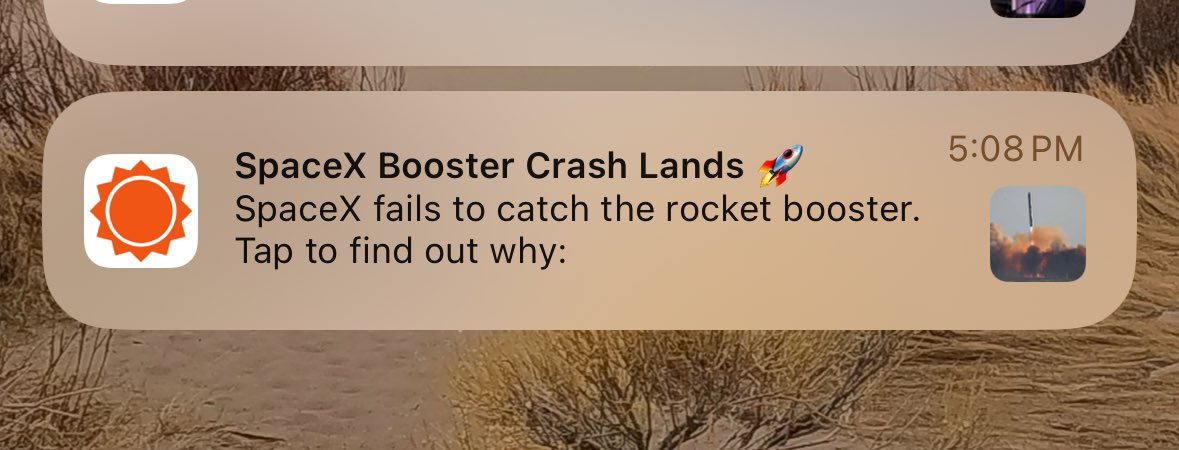 Hey <a href="/accuweather/">AccuWeather</a>, why the fake news? This is a highly misleading headline. Catching the rocket was not a primary goal (or even secondary as I understand it) of today’s <a href="/SpaceX/">SpaceX</a> tests. 

The fact is that they did a controlled splash. 

<a href="/elonmusk/">Elon Musk</a> <a href="/CollinRugg/">Collin Rugg</a> <a href="/america/">America</a> <a href="/MarioNawfal/">Mario Nawfal</a>