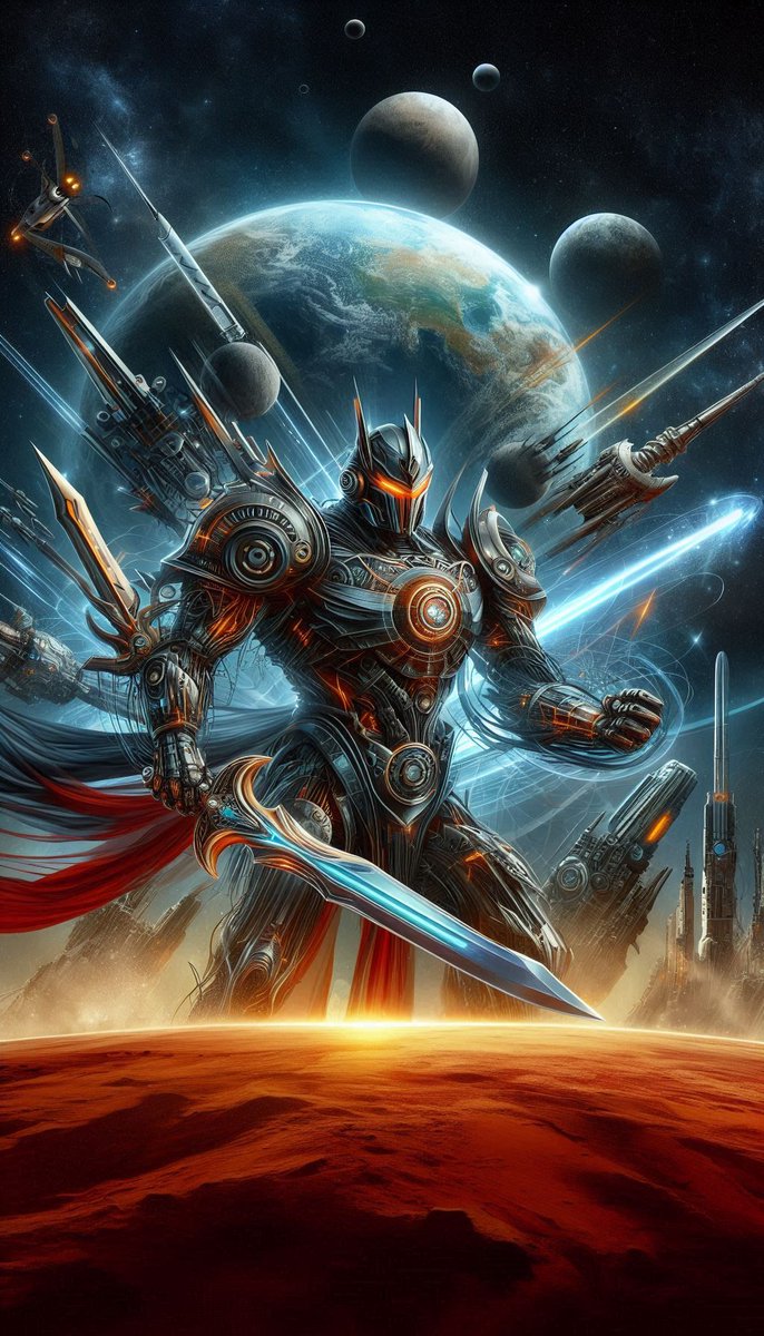 AetherBrush1's tweet image. &quot;From Earth to Mars and beyond 🌍🚀🤖! A journey through space, powered by innovation and exploration. #RobotAdventures #SpaceTravel #MarsMission #InnovationInMotion&quot;