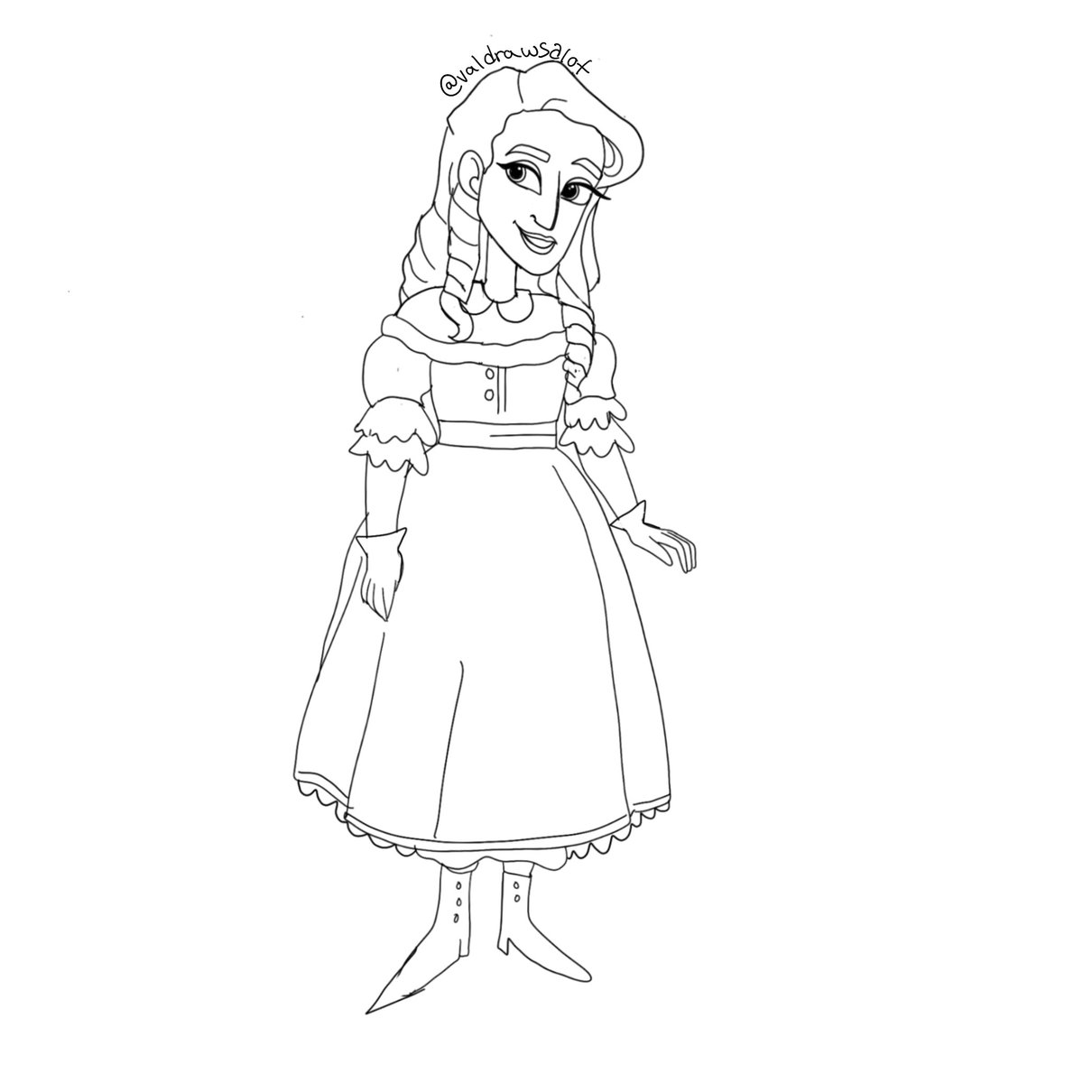 I know I don’t post much on here anymore but here’s a drawing of a lil Regina from the past in 1861. 

#missinglinkmovie
#originacharacter 
#youngerversionofoc