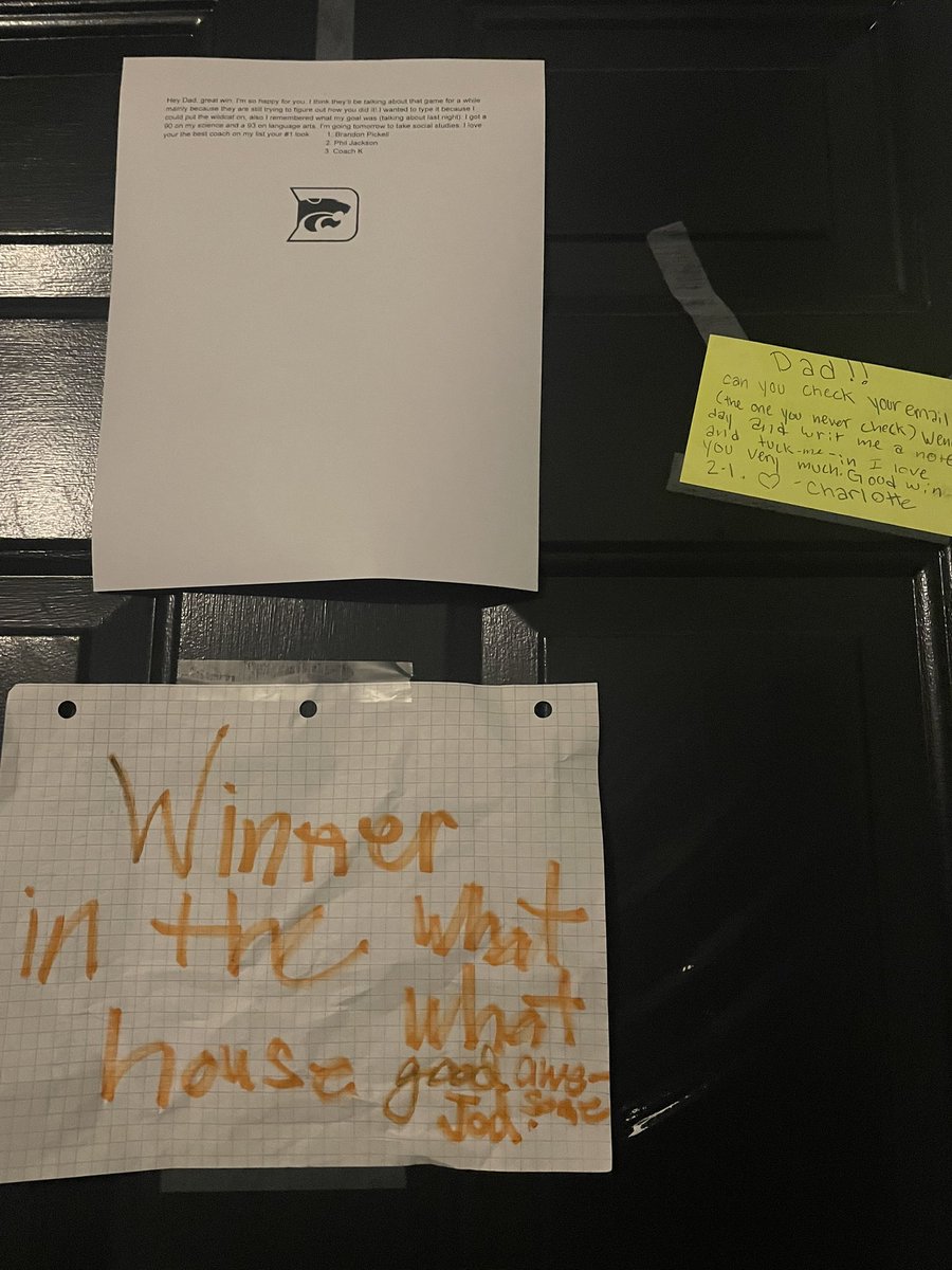 When you get home at 10:30 after a big win. ❤️