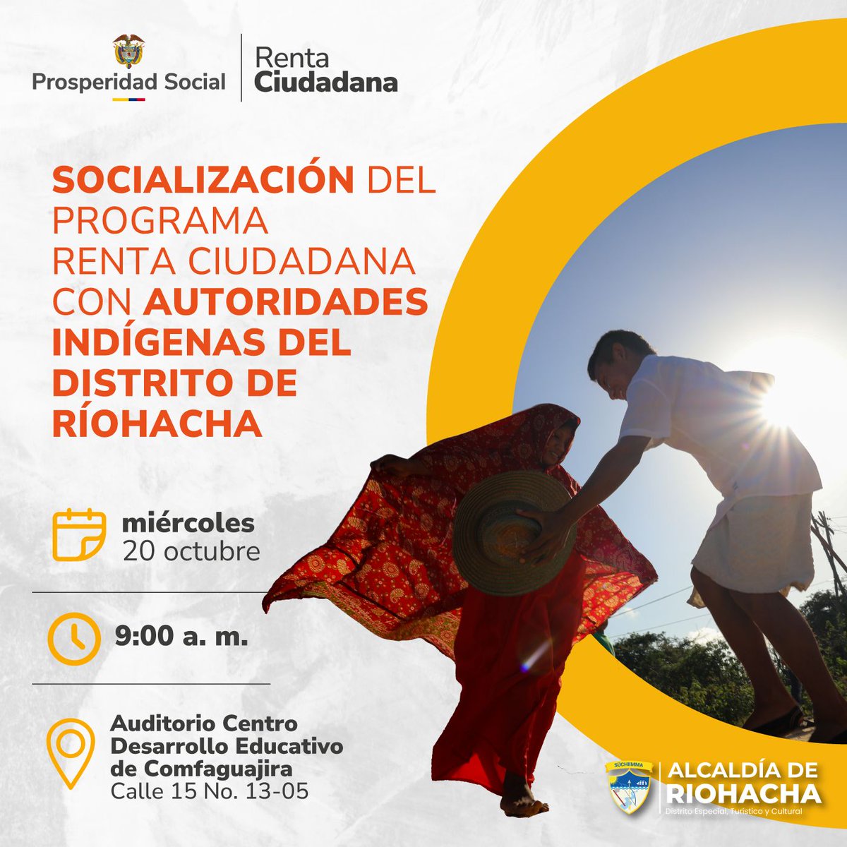 amylkar71's tweet photo. Diálogos con las autoridades indígenas de Riohacha para socializar el programa Renta Ciudadana.! https://t.co/4VvzXEbzYM