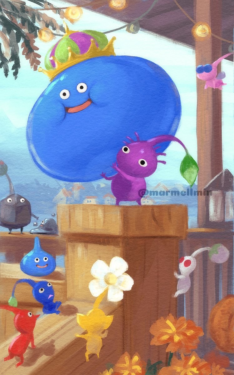 marmellmin's tweet photo. ローディング画面パロディ
#ピクミン #ピクミンブルーム #Pikmin #ドラクエ https://t.co/mzg1T6Wqad