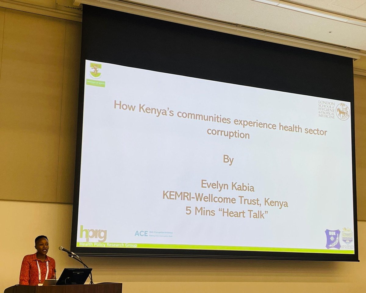 Delighted to share our research findings on informal payments at public health facilities in Kenya with a focus on the effects on patients and communities at this organized session at #HSR2024