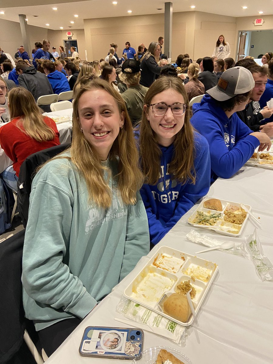 The thanksgiving meal at DWU never disappoints!!  Here are some of our athletes enjoying it!