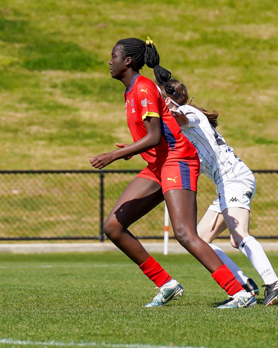FootballSouthAu's tweet photo. π South Aussies Mia Trimboli and Ajok Mathiang head to Melbourne for the Junior Matildas training camp! πͺ
Both were selected after playing within the FIFA/Football Australia Talent Development Scheme at ServiceFM Stadium.
#SAAllTheWay #SARepresent https://t.co/pKUDejxWAD