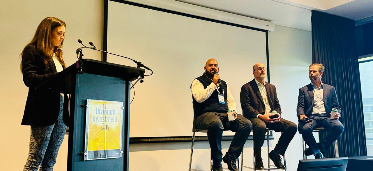 INN_Australia's tweet photo. 🙏 @VEvents_RIU Insightful Uranium Day ⛏️

Panel with Wayne Heili @Peninsula, Brandon Munro @BannermanEnergy & @ArgonautLimited sharing insight into Russia/US #Uranium conflict, price outlook, notes on @Microsoft & #datacenters moving #nuclear ...

https://t.co/XI6yr9nWL4