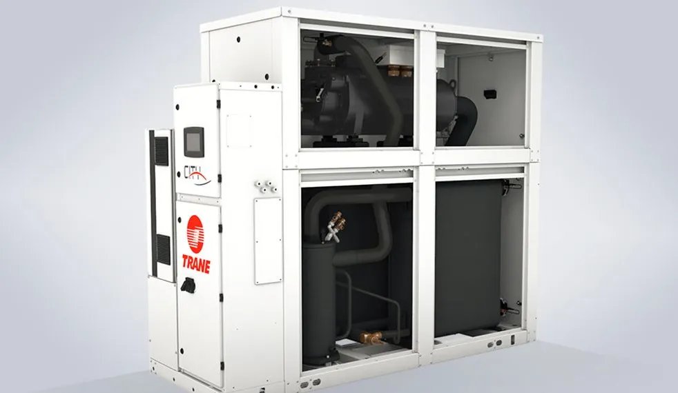 JARNmagazine's tweet image. #Trane®, a leading #global provider of indoor #climate control solutions and a brand of #TraneTechnologies, has introduced the RTSF HT, a high-temperature water-to-water heat pump capable of delivering hot water up to 110°C.

@Trane_Tech @TraneCommercial 

eJARN.com