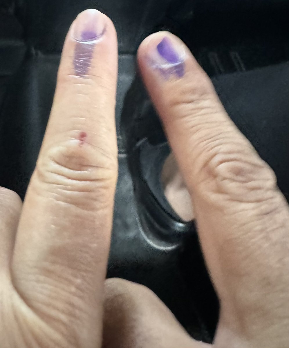 Early morning, exercising our right to elect and strengthening #democracy #VoteForMaharashtra