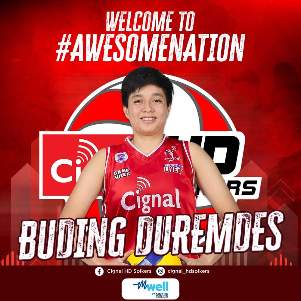 A NEW SHADE OF RED ❤️

We're excited to welcome the 𝙖𝙬𝙚𝙨𝙤𝙢𝙚 energy of Buding Duremdes to the Cignal HD Spikers in this 2024-25 PVL Season! 

Like and follow our page for more updates! #AwesomeNation
IG: cignal_hdspikers
FB: Cignal HD Spikers