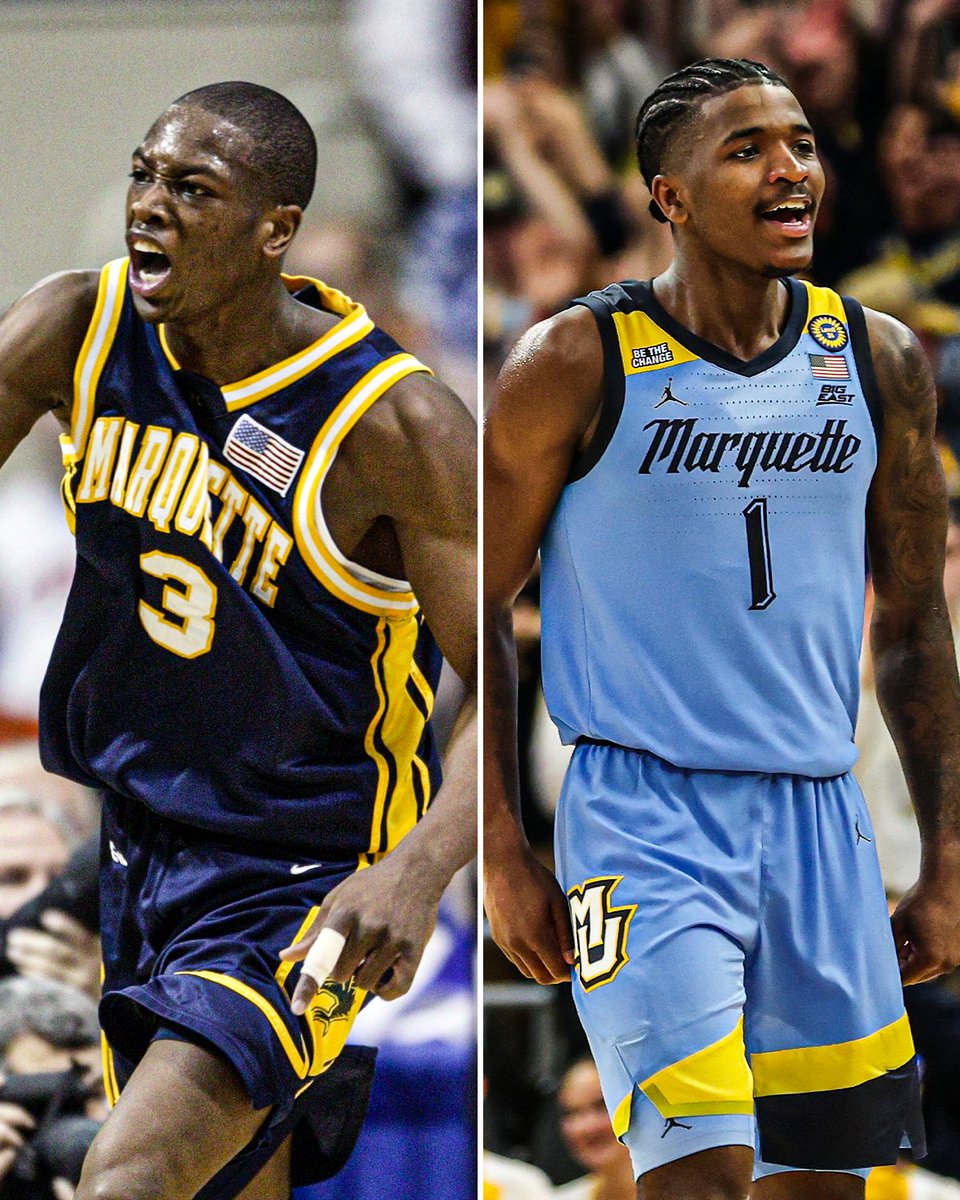 Kam Jones records a triple-double in Marquette's win over No. 6 Purdue, the school's first since D-Wade in 2003 🔥

17 PTS | 13 REB | 10 AST