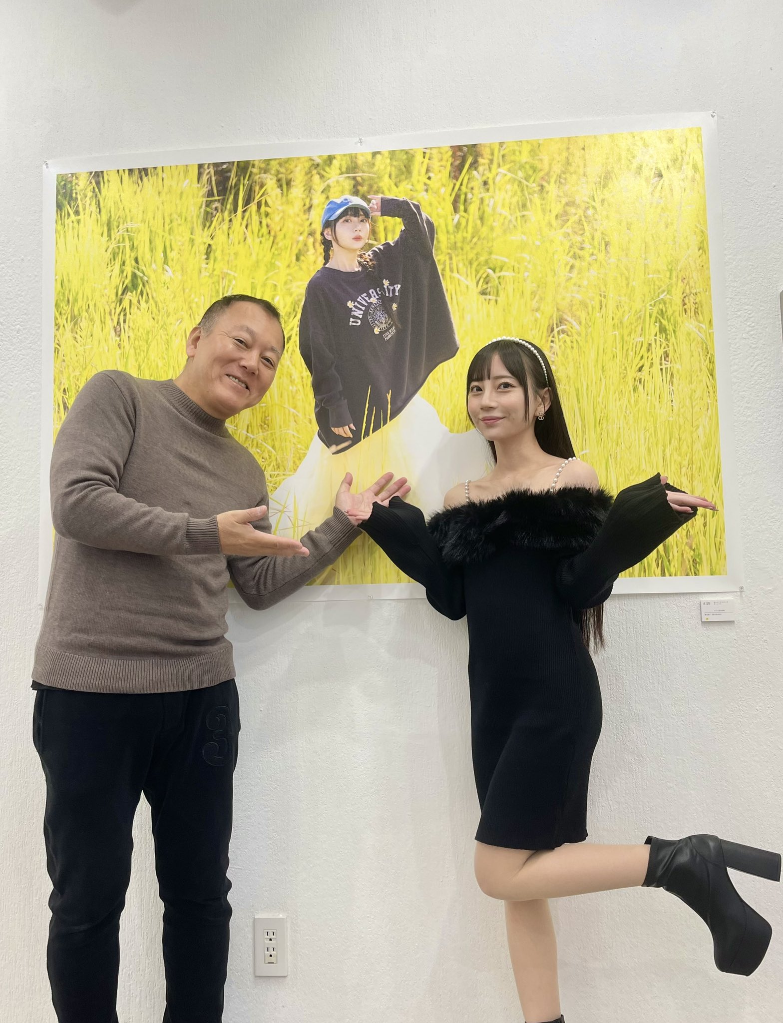 希少奇跡の1枚【直筆サイン入】芸術作品七沢みあ&上野勇写真展 S