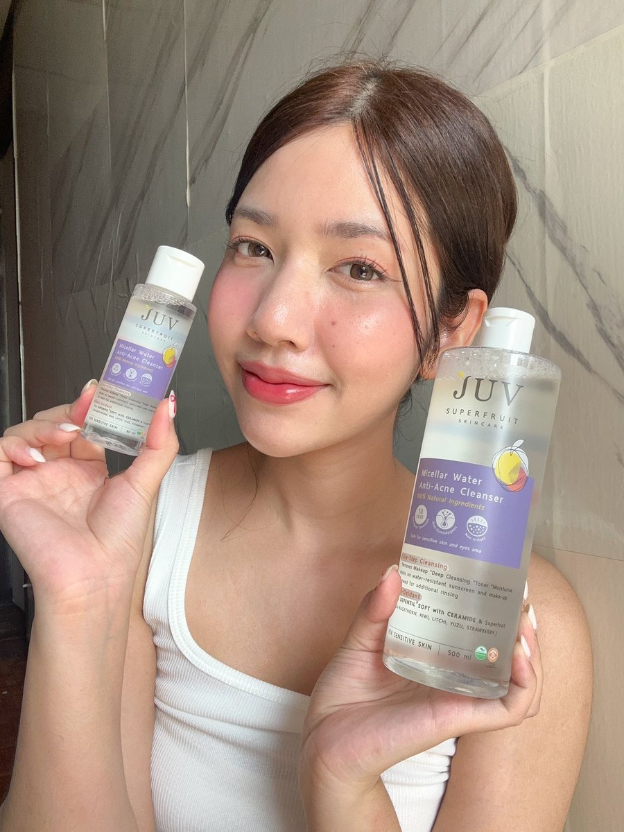 ลบเมคอัพยังไงให้หมดจดขนาดนี้ มาลอง JUV ไมเซล่าวอเตอร์💧 ก่อนจ้า สูตรสีม่วง💜เหมาะกับผิวมันเป็นสิวมากอ่ะ อ่อนโยนไม่แสบผิว โนอุดตัน ยิ่งช่วงเป็นสิวง่าย ช่วยลดอักเสบได้ด้วย เขามีไซส์เล็กไว้พกพาด้วยนะ 
#JUV #จุ๊ฟไมเซล่า https://t.co/kdQhdhe9Vd