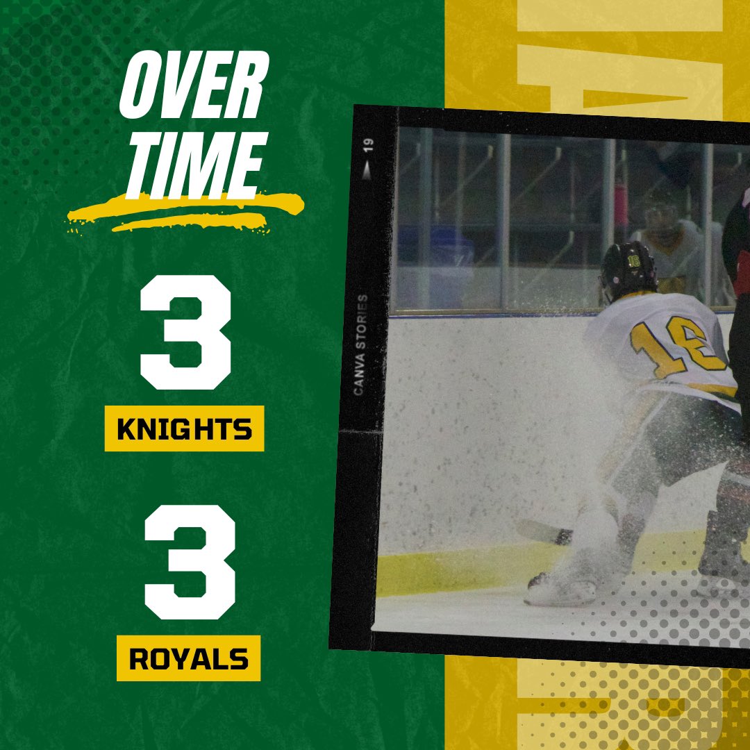 Knights vs Royals: They took it to OT and tied again! The final score was 2-3 for the Royals after the shoot-out. What a close game!