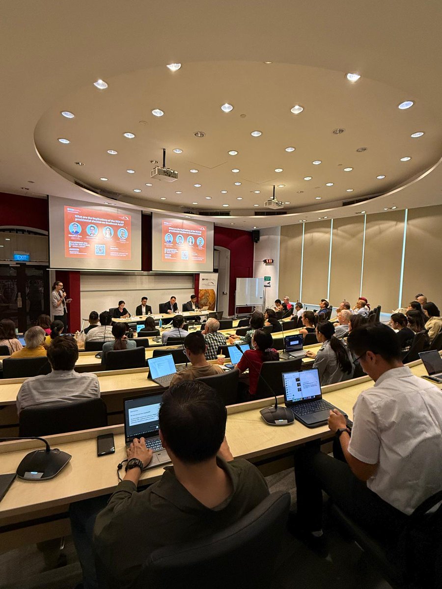 CAG_LKYSPP's tweet photo. Pleased to host an engaging panel discussion yesterday as part of our #CounterpointSEA webinar and policy brief series. Thanks to all who attended to hear insights from Edcel John A. Ibarra, Muhammad Habib, @HoangThiHaISEAS, and @denishew on the 2024 US election's impact on SEA. https://t.co/ZIwFi0VXme