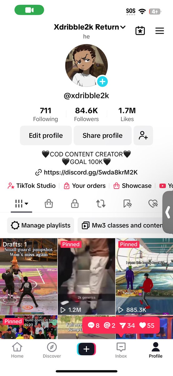 TikTok account for 150 if u need low we can decide in DMs