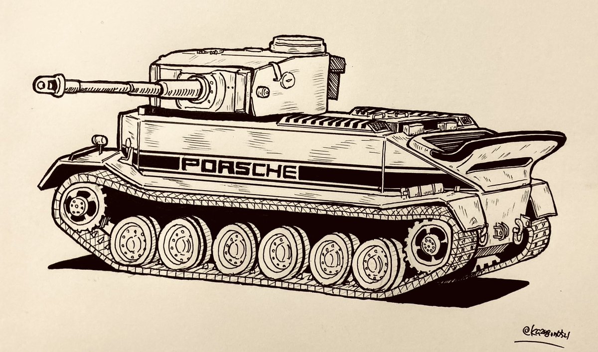 「#唐突にタイガー戦車をはる 」|DATSANのイラスト