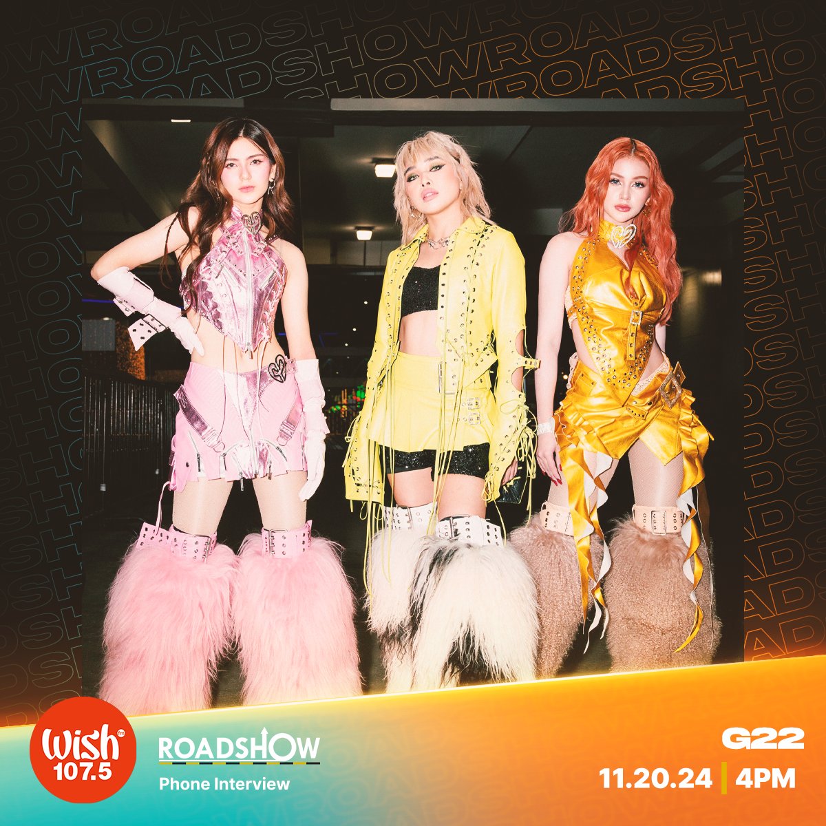 Tune in to today's Roadshow and catch WMA nominees and P-pop’s female alphas, <a href="/G22Official/">G22 Official</a>!