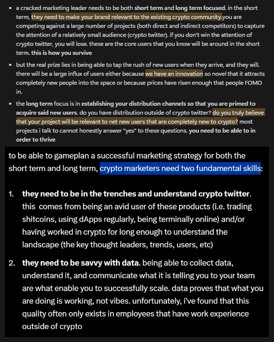 Ari_Demi1's tweet photo. Menjadi Social Media Manager membuat gua "mau gak mau" harus mempelajari Web3 Marketing

Belajarnya darimana? Dari Crypto Twitter luar negeri

Ini beberapa insights yang gua catet di Notion

Kalau ada insight lain boleh di share ya guys🙌 I'm eager to learn