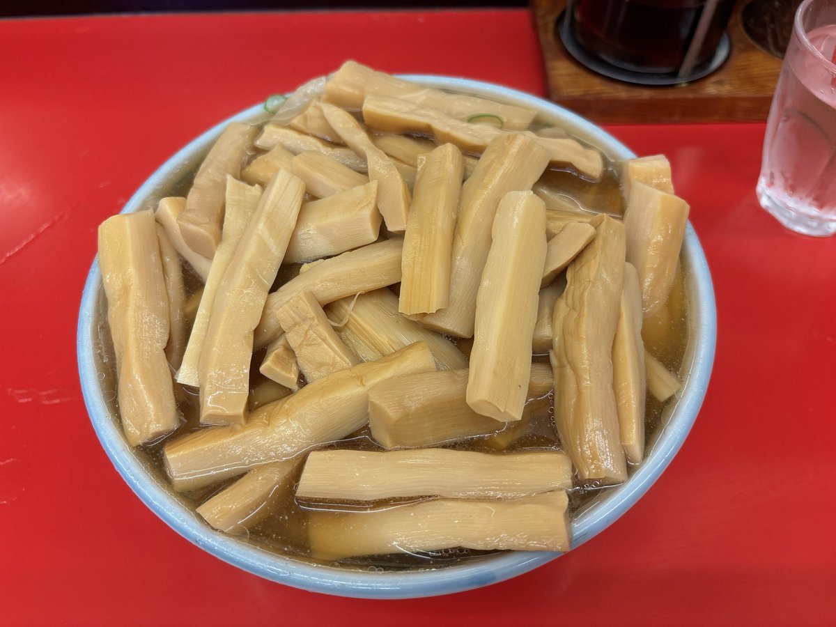 平日の昼間からめちゃ並んでるから行ってみたけどまじでメンマ多いだけじゃん