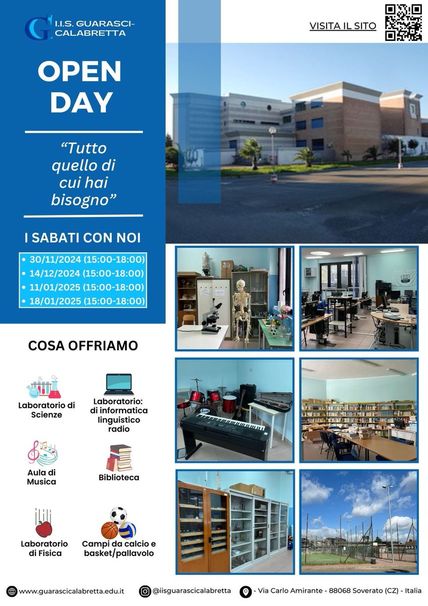 Iniziano le attività di orientamento e scuola aperta al Liceo #iisguarascicalabretta