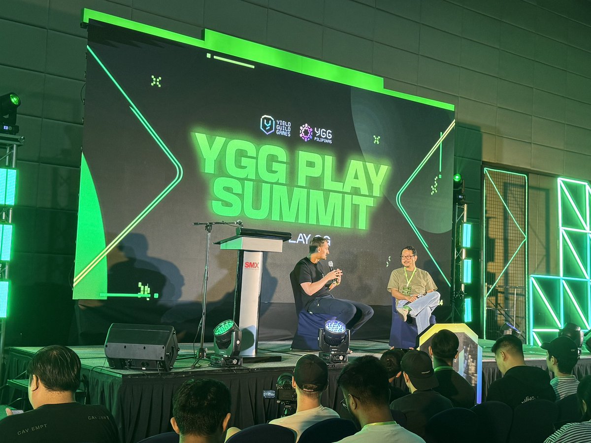 Love the discussion on How gaming will be based feat <a href="/jessepollak/">jesse.base.eth</a> from <a href="/base/">Base</a> &amp; <a href="/ChaseFreo/">It’s Britney BTC</a> from <a href="/OPGames_/">OP Games</a> at <a href="/YGGPlaySummit/">YGG Play Summit</a>