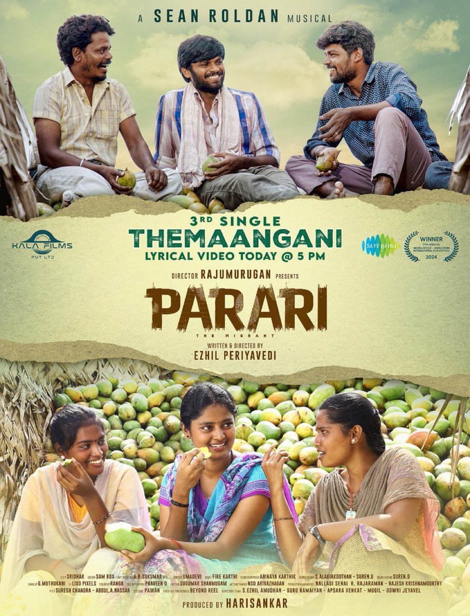 #Parari - A film that talks about caste based differences and how people of Tiruvannamalai district goes to Karnataka where they get united when the attack was against Tamils. The film also insists that people should also not be separated based on language! 

Starring
