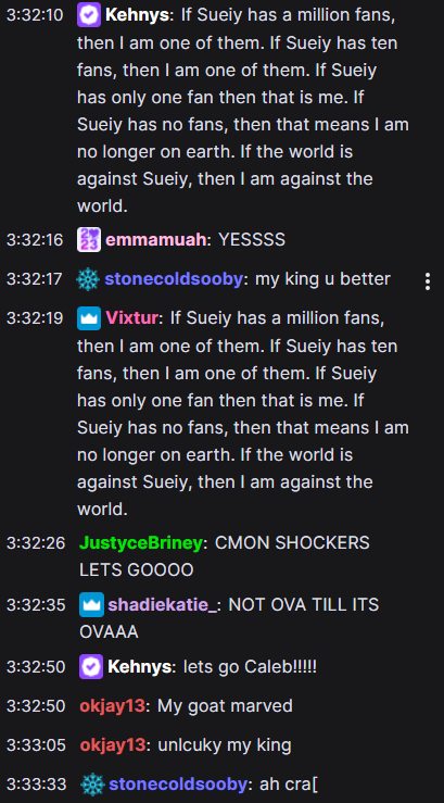 Sueiy (@sueiyy) on Twitter photo Thanks for the support yall are amazing <3
<a href="/emmamuahh/">emma is hungry</a> <a href="/skweegee13/">Joe “SkweeGee” Mazzara</a> <a href="/DesireeHinshaw/">DesiMae</a> <a href="/SoobyFPS/">Sooby</a> <a href="/ZenithVal_/">zenith</a> <a href="/averyjpierce/">Avery</a> <a href="/GamerdogSSB/">WSU | Gamerdog</a> <a href="/JustyceBriney/">RiD | Justyce</a> <a href="/viixtur/">Vixtur</a> <a href="/shadiekatie_/">k</a> <a href="/Kehnys_/">Kehnys</a> <a href="/lane_py02/">FluffyButDeadly</a> Thanks for the support yall are amazing <3
<a href="/emmamuahh/">emma is hungry</a> <a href="/skweegee13/">Joe “SkweeGee” Mazzara</a> <a href="/DesireeHinshaw/">DesiMae</a> <a href="/SoobyFPS/">Sooby</a> <a href="/ZenithVal_/">zenith</a> <a href="/averyjpierce/">Avery</a> <a href="/GamerdogSSB/">WSU | Gamerdog</a> <a href="/JustyceBriney/">RiD | Justyce</a> <a href="/viixtur/">Vixtur</a> <a href="/shadiekatie_/">k</a> <a href="/Kehnys_/">Kehnys</a> <a href="/lane_py02/">FluffyButDeadly</a>
