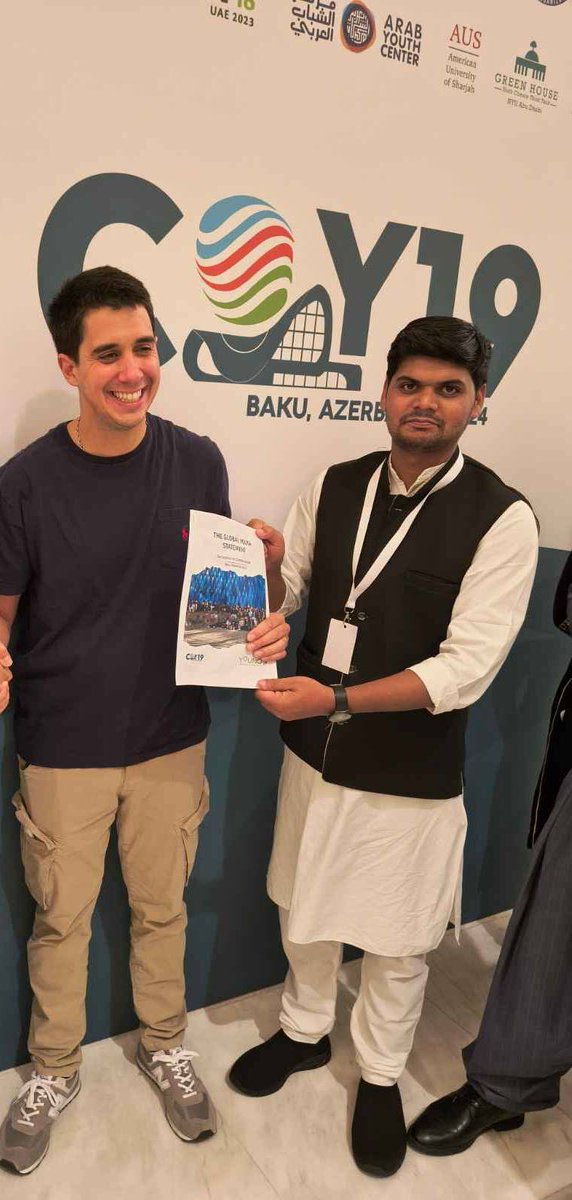 Abhishek Panwar (@_abhishekpanwar) on Twitter photo It Honor to meet with United Nations Assistant Secretary General for Youth Affair Honorable <a href="/felipepaullier/">Felipe Paullier</a> sir. On the Closing Ceremony of The 19th UN Climate Change Conference of Youth (COY19) at JW Marriott Absheron, Baku.
1/1 #COY19 | <a href="/UNYouthAffairs/">UN Youth Office</a> It Honor to meet with United Nations Assistant Secretary General for Youth Affair Honorable <a href="/felipepaullier/">Felipe Paullier</a> sir. On the Closing Ceremony of The 19th UN Climate Change Conference of Youth (COY19) at JW Marriott Absheron, Baku.
1/1 #COY19 | <a href="/UNYouthAffairs/">UN Youth Office</a>