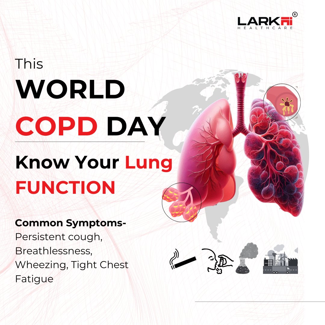#WorldCOPDDay

At Larkai Healthcare, we're committed to improving healthcare. Our innovative solution, #Bluetail is designed to empower with early detection of diseases.

#COPDAwareness #LungHealth #RespiratoryHealth #HealthcareInnovation