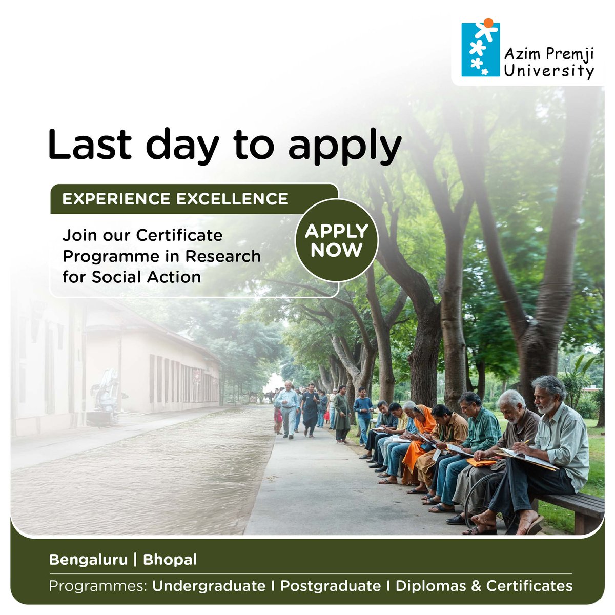 NGOBOX's tweet photo. #Admissions
Last Day Alert!
Today, November 20th, is the final day to apply for the Certificate Programme in “Research Design and Primary Data Collection” at @azimpremjiuniv .
🔗 Apply now: https://t.co/Fb1eiArmP6
Don't miss this opportunity!
 #DeadlineToday https://t.co/3Mpbnkttrm