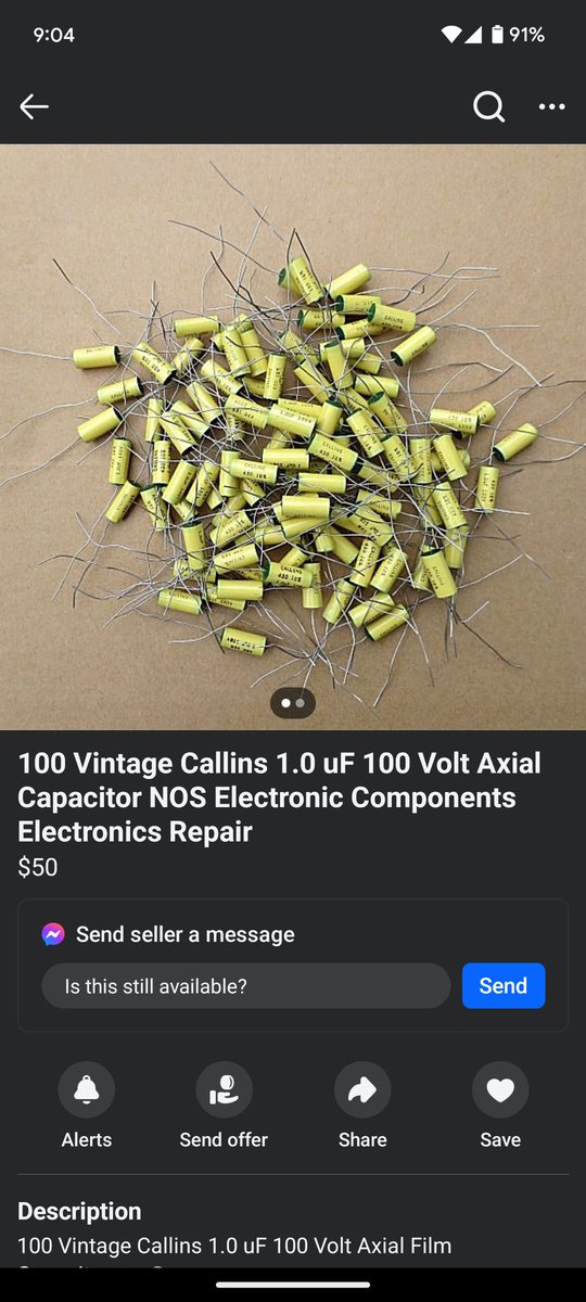Vintage capacitors for sale.😂😂
