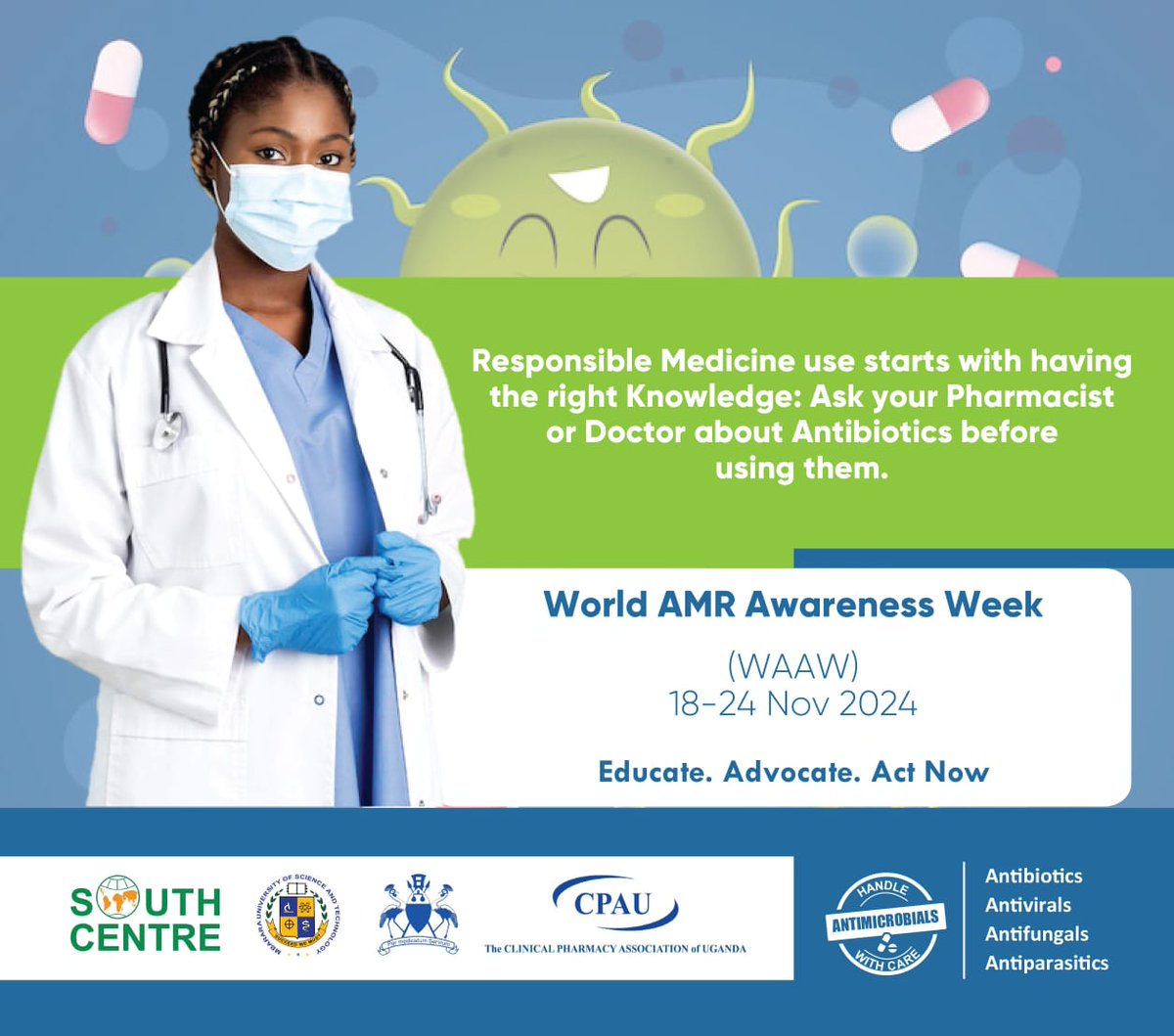 SolomonAdupa2's tweet photo. Zaha, Septrine, Ampiclox, Amoxly are not cough medicines ba dear😭

Also Flu-conazole, flu-camox, or fluoxetin are not flu/cold medicines😪😪

Seek medical advice🙏
#WAAW2024
#EmpoweredToFightAMR
#MediaAgainstAMR
#EducateAdvocateActNow
@UgClinPharmacy
@MbararaUST 
@PharmacistsUg https://t.co/wXrxmreIaj