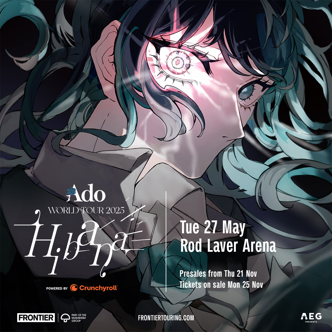 SHE'S BACK! 🤩

Japanese superstar Ado returns for her second world tour, ‘Hibana’, powered by Crunchyroll 🥳

Tickets on sale 10am Monday 25 November 🎟️ bit.ly/RLA-ADO25