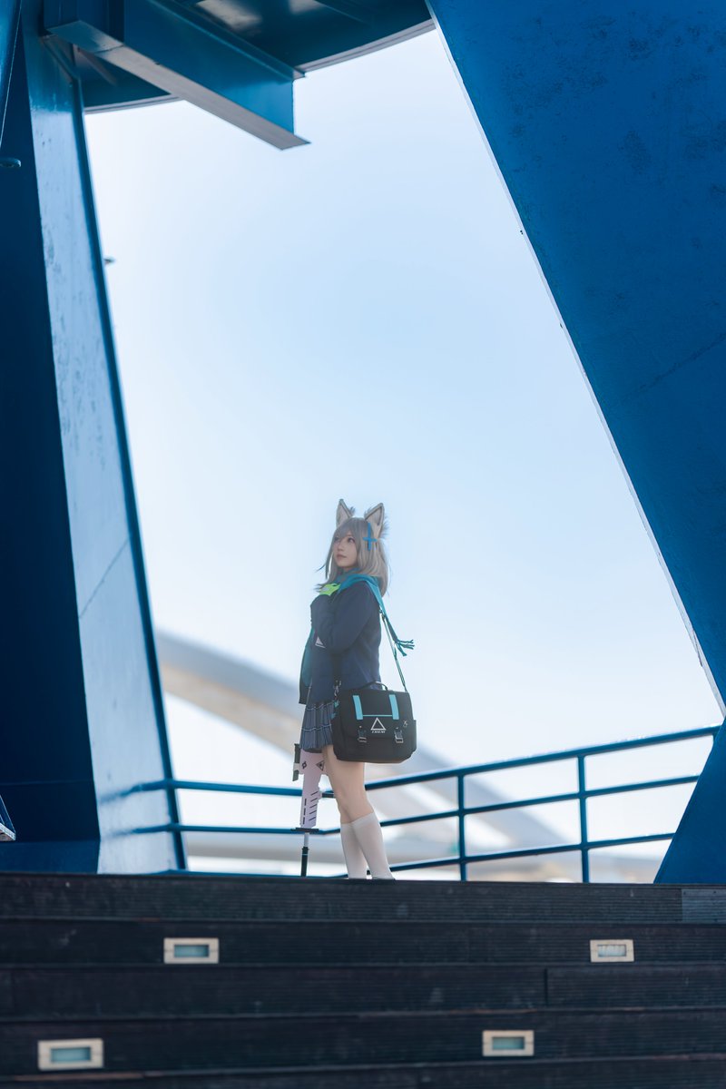 agn6377's tweet photo. いい天気ですね！☀️

#cosplay #BlueArchive #BlueArchiveCosplay #砂狼シロコ #cosplayer #MobileGame https://t.co/YSA8D58X3n