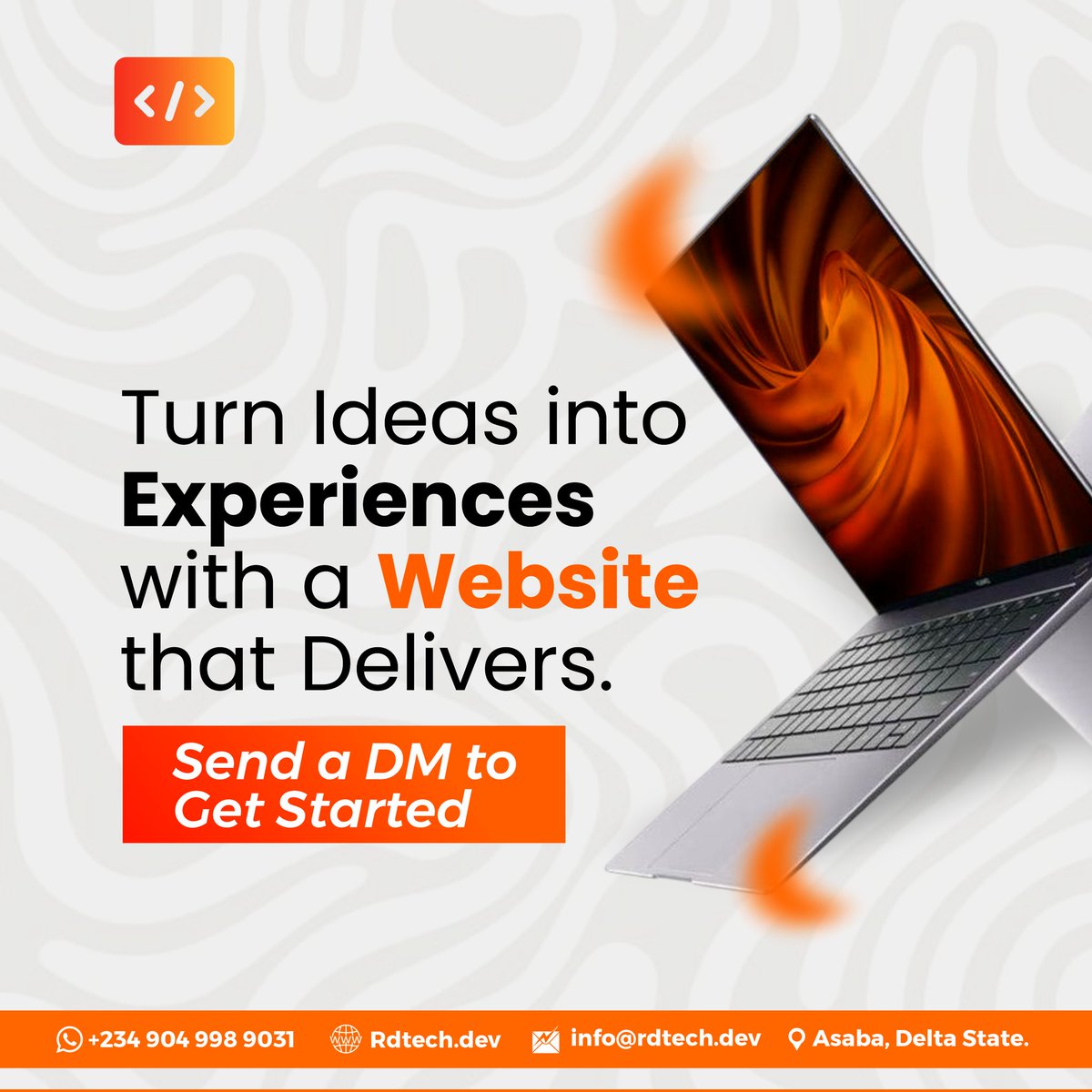 asatadotdev's tweet image. Are you ready to turn your idea in to experiences with an amazing website designed and created to suit your expectations?

Send in a dm to get started.

#السعودية_اندونيسيا #GHLimite11 #javi7 #Ukraine #NuNew #millitakım