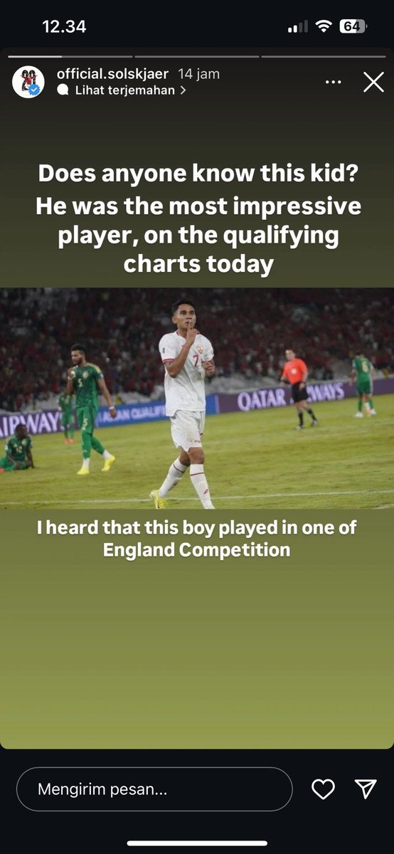 MZ_Rifa's tweet photo. Negara tetangga (malaysia) mengklaim bahwa Marselino adalah pemain dari negara malaysia. 🤣🤣
Sebegitu terpuruknya kah sepakbola malaysia?
Btw, kalau mau belajar ke Indonesia tentang kemajuan sepakbola bolehlah, tapi mengklaim pemain timnas jangan dong. 😂
@FAM_Malaysia @PSSI https://t.co/WiOy01214g