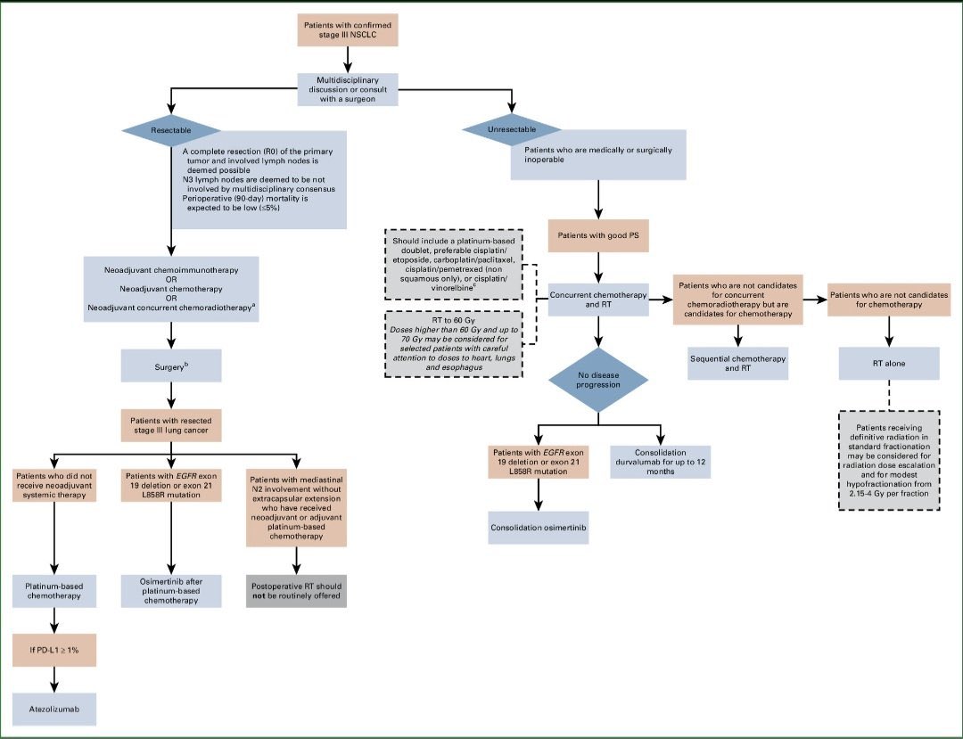 Management of Stage III Non–Small Cell Lung Cancer: ASCO Guideline Rapid Recommendation Update Clinical Insights
<a href="/SuyogCancer/">Dr Amol Akhade</a> <a href="/StephenVLiu/">Stephen V Liu, MD</a> #MedX <a href="/OncoAlert/">OncoAlert</a> 

ascopubs.org/doi/10.1200/OP…