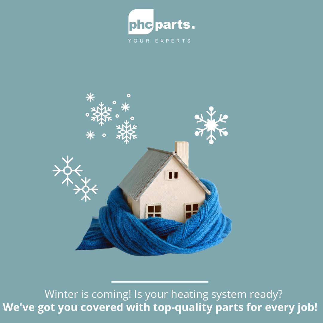 PHCParts's tweet image. Ensure you’re equipped with high-quality spares from PHC Parts. Keep the cold out and the warmth in all season!

#WinterReady #PHCParts #HeatingSpares #StayWarm #ColdWeatherPrep #HeatYourHome