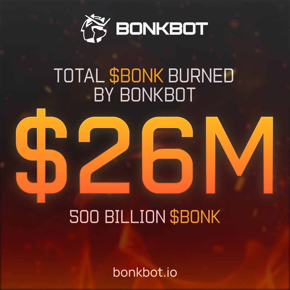 Friendly reminder that $BONK is deflationary:

- <a href="/bonk_inu/">BONK!!!</a> team already burned 100B. 
- They are going to burn 1 TRILLION $BONK in December. 
- <a href="/bonkbot_io/">TELEMETRY by BONKbot</a> already burned another 500B.

That’s almost 2 TRILLION in a few months. 

Rise your targets, #LetsBONK.