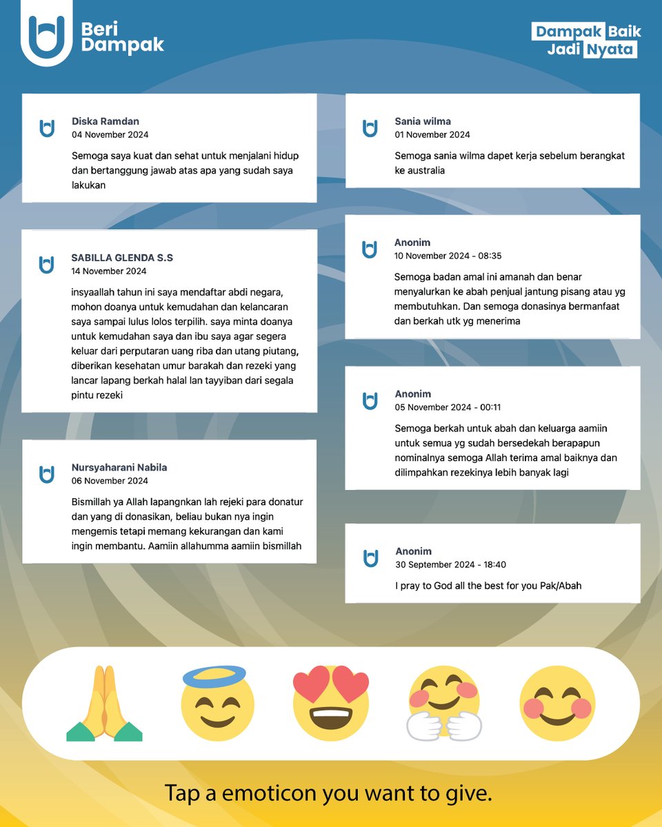 BeriDampakcom's tweet photo. Dengan semangat kebersamaan, #SirkelBaik mengajak kita untuk berkontribusi dalam menciptakan perubahan positif bagi sesama. https://t.co/fie6KgQwVV