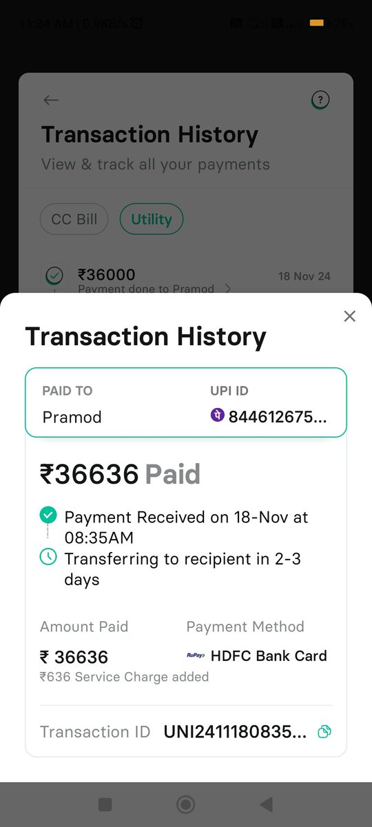 Dilip1443's tweet photo. @CheQ_One wrost service ever this showing instant payment now it's 3 days done still not received money
Very bad experience
Transaction id UNI241118083526Q8K9M
Very Very bad experience https://t.co/uALoRZ3iGF