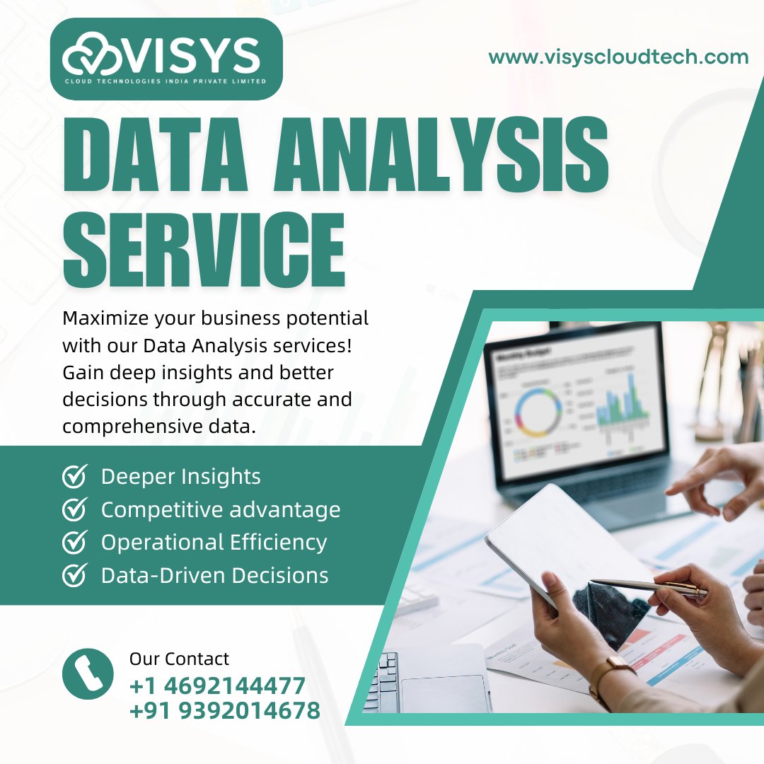 visyscloudtech's tweet image. Maximize your business potential with our structured Data Analysis services!

Our solutions provide you with accurate &amp;amp; comprehensive insights, helping you make smarter, data-driven decisions that enhance your overall performance.

#visyscloudtechnologies #dataanalysisservices
