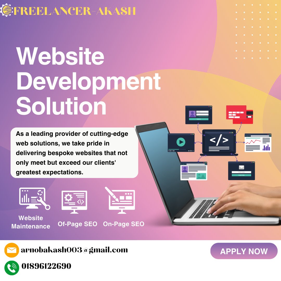 I will do onpage SEO and technical optimization for your wordpress website.
Contact Me:
Email: arnobakash003@gmail.com
What'sapp: 01896122690
If you want You Can hire me on Fiverr and Upwork.
#OnPageSEO #SEOtips #DigitalMarketing #GoogleRanking #Keywords #MetaTags #WebsiteTraffic