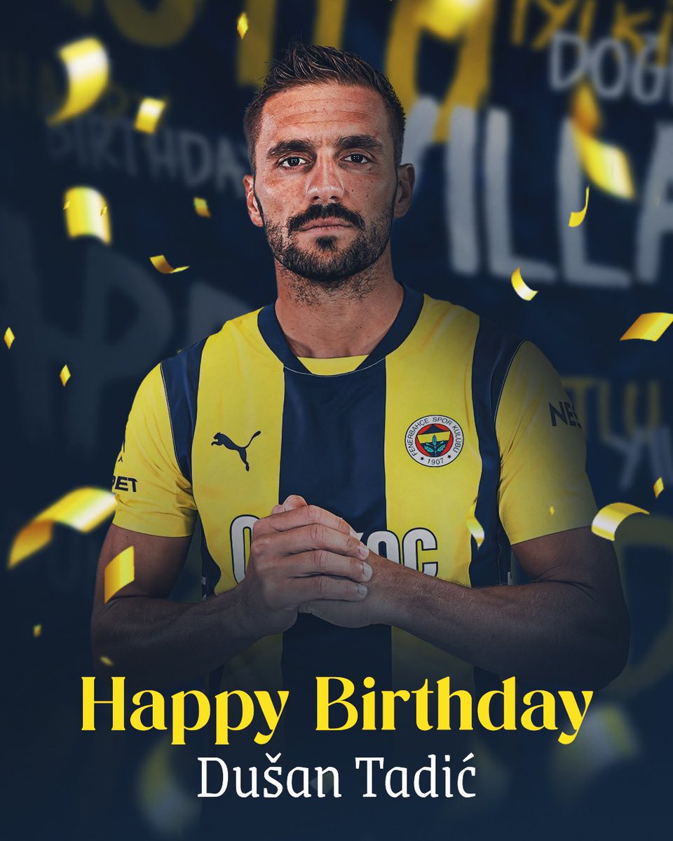 Bugün futbolcumuz Dusan Tadic’in doğum günü. Mutlu yıllar Tadic! 🎂🎉