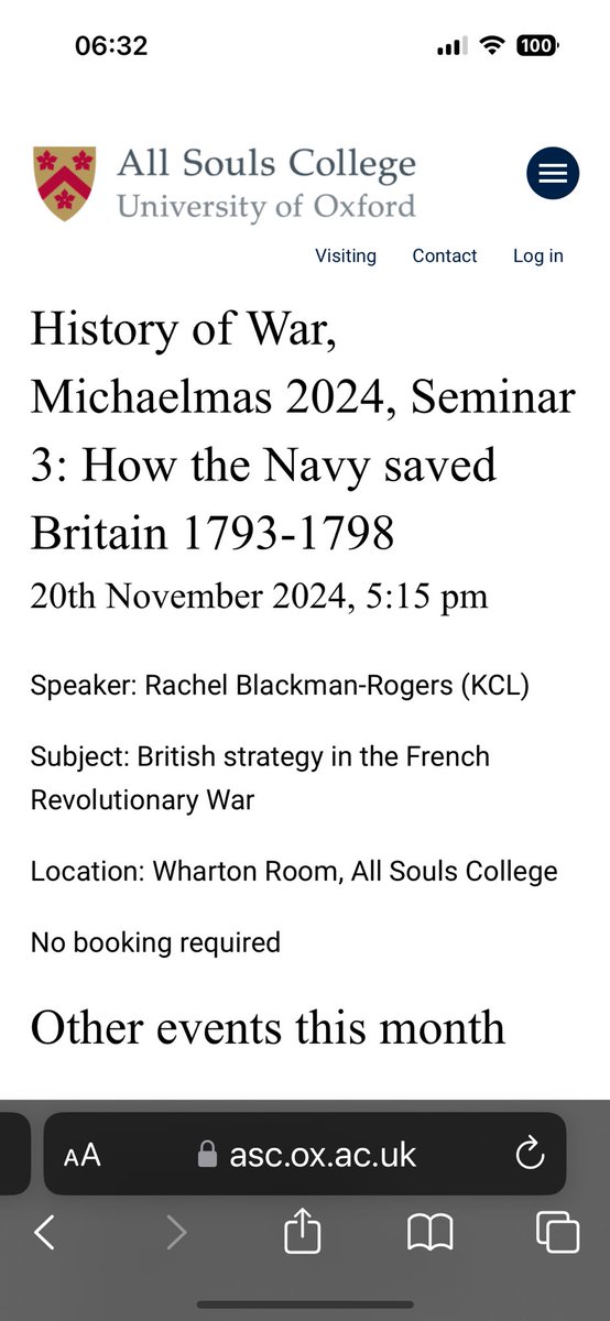 I’m speaking today at All Souls College. Do come along if in the area: