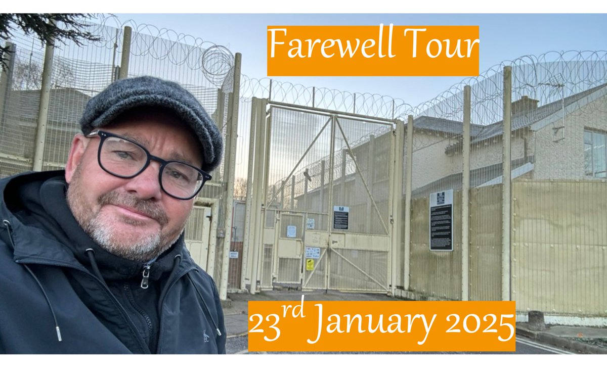 My final talk in an English #Prison will be at <a href="/HmpSend/">HMP Send</a>, its going to be symbolic as I first went into Send as a 14yr old child on the 23/01/1985 the talk will be 40 years to the day 23/01/2025. Thanks to Send &amp; <a href="/hmpps/">HMPPS</a> for supporting, watch this space for whats coming next 💙💡💙