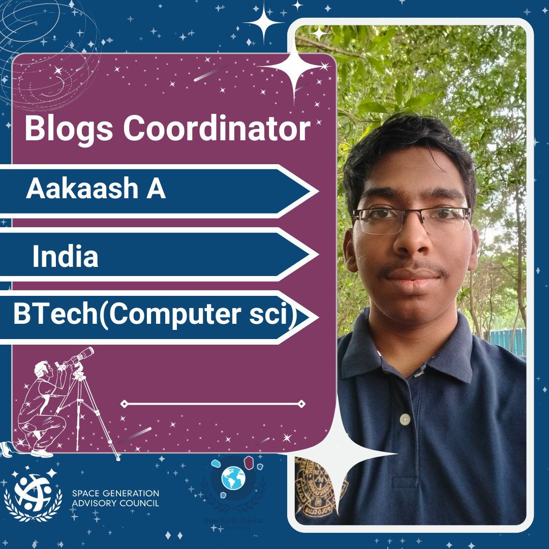 NEOProjectsSGAC's tweet image. Welcome to our team, Aakaash A ✨
We’re thrilled to have you join us as our new blog coordinator.

Scroll down to learn more about Aakaash and his valuable contributions to our PG. 

For more information, please visit our website(link in bio)