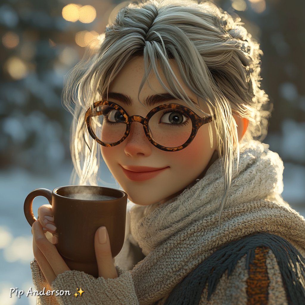 Gm gm  lovely people 🖤☕️ it's feeling vey wintery today ❄️✨️
#winter #gm #wrapup