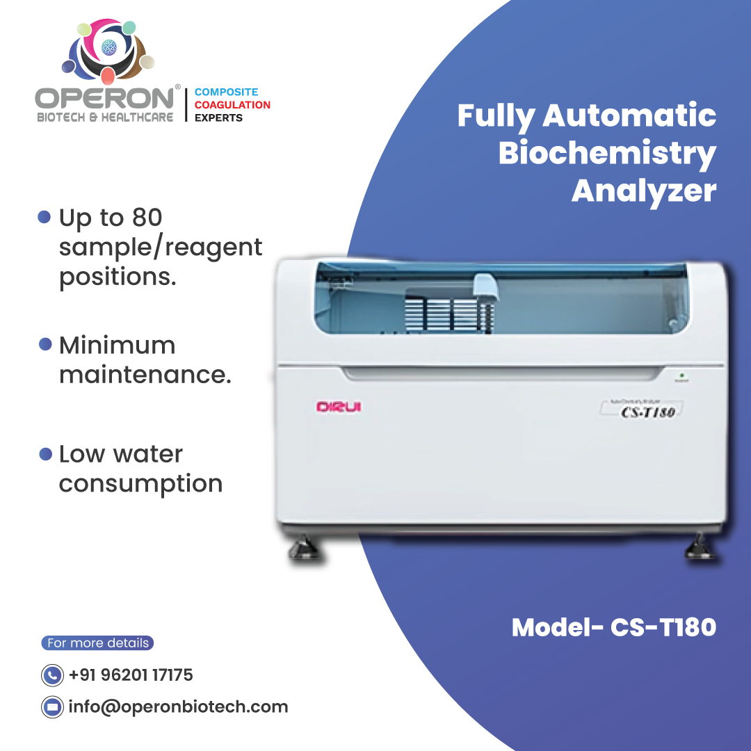 operonbio1's tweet image. Features:
• Throughput is 180T/H for photometry tests, and 540 T/H with a ISE unit (K, Na, Cl).
• Sample and reagent can be loaded flexibly.
• Water quality checkup.
• Automatically cuvette checkup ensure the cuvette clean.
• Collision Protection.
#BiochemistryAnalyzer